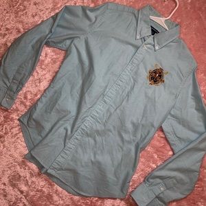 Blue Polo Button Down